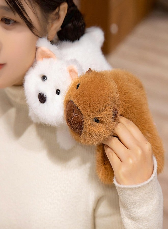 PEACH CAT Capybara Plush 7" Cute Capibara Stuffed Animals Soft Plushies Toys Gifts for Kids Brown - Image 4